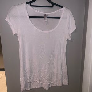 White and grey cotton basic tops